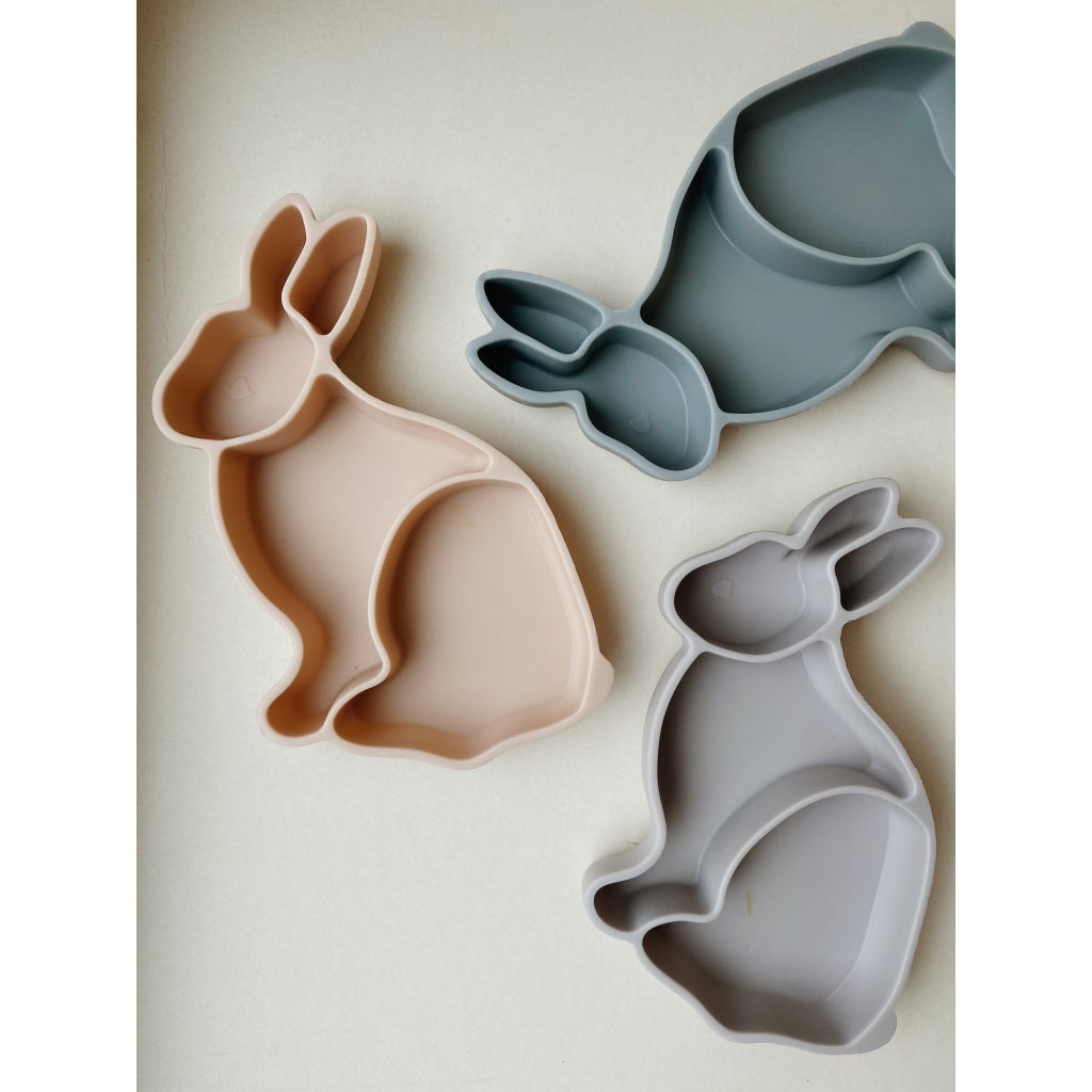 Bowl silicone bunny rose sand Konges sløjd Meal Konges sløjd 