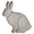 Bowl silicone bunny warm grey Konges sløjd Meal Konges sløjd 