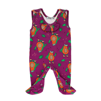 Baby sleepsuit papaya power Raspberry Republic Playsuit Raspberry Republic 
