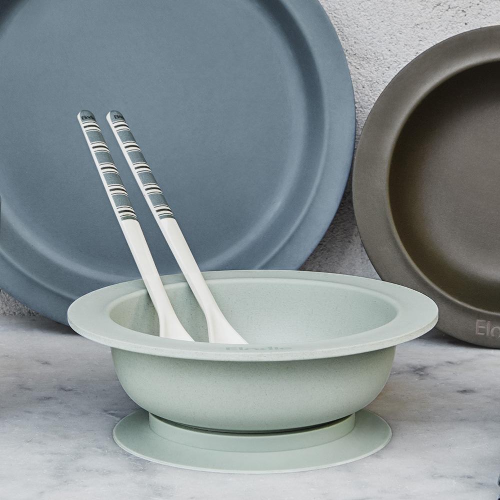 Bamboo feeding spoon 2 pieces - sandy stripe dinnerwear Elodie details 