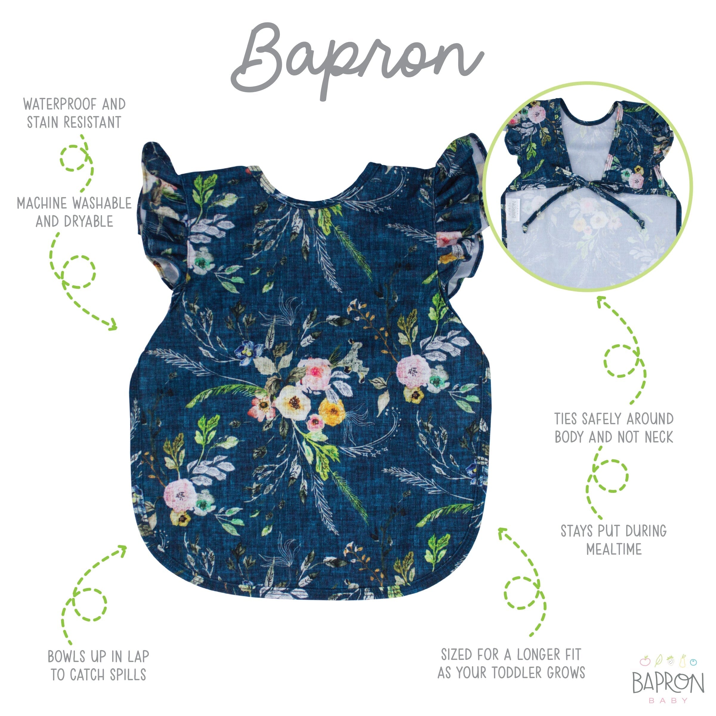 Babete Boho Floral Bapron 