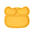 Bear stickie plate - yellow dinnerware we might be tiny 