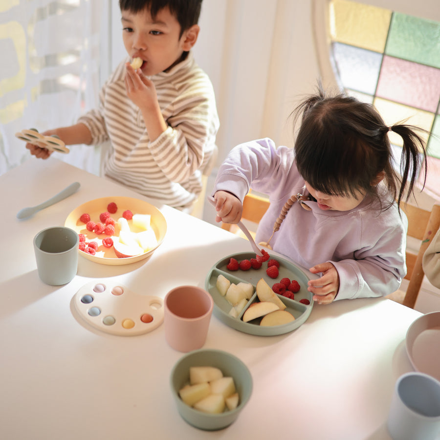 2-pack silicone feeding spoon tradewinds mushie Meal mushie 