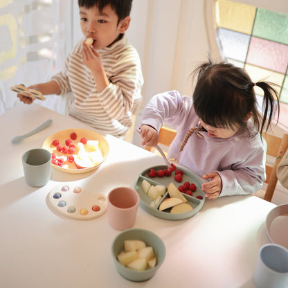 2-pack silicone feeding spoon tradewinds mushie Meal mushie 