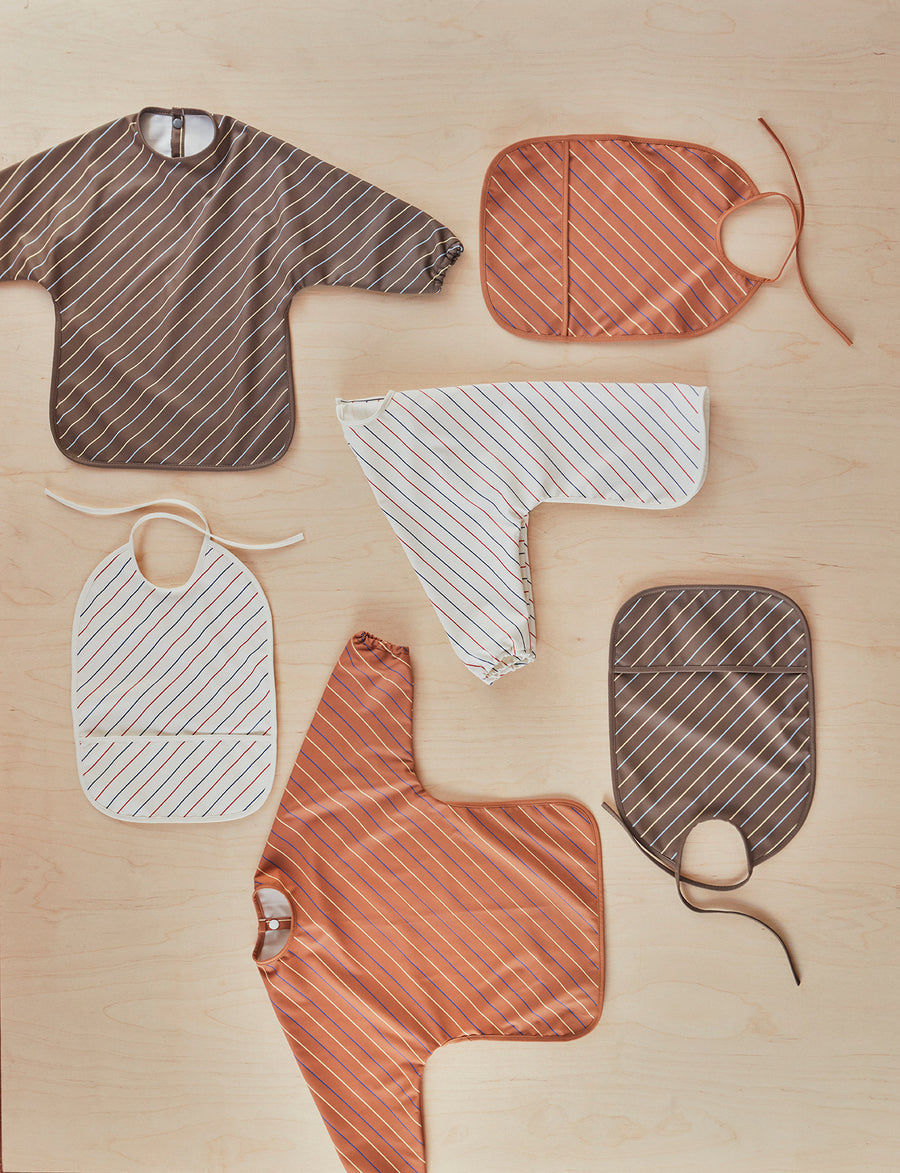 Babete com mangas choko stripped Muslin OYOY 