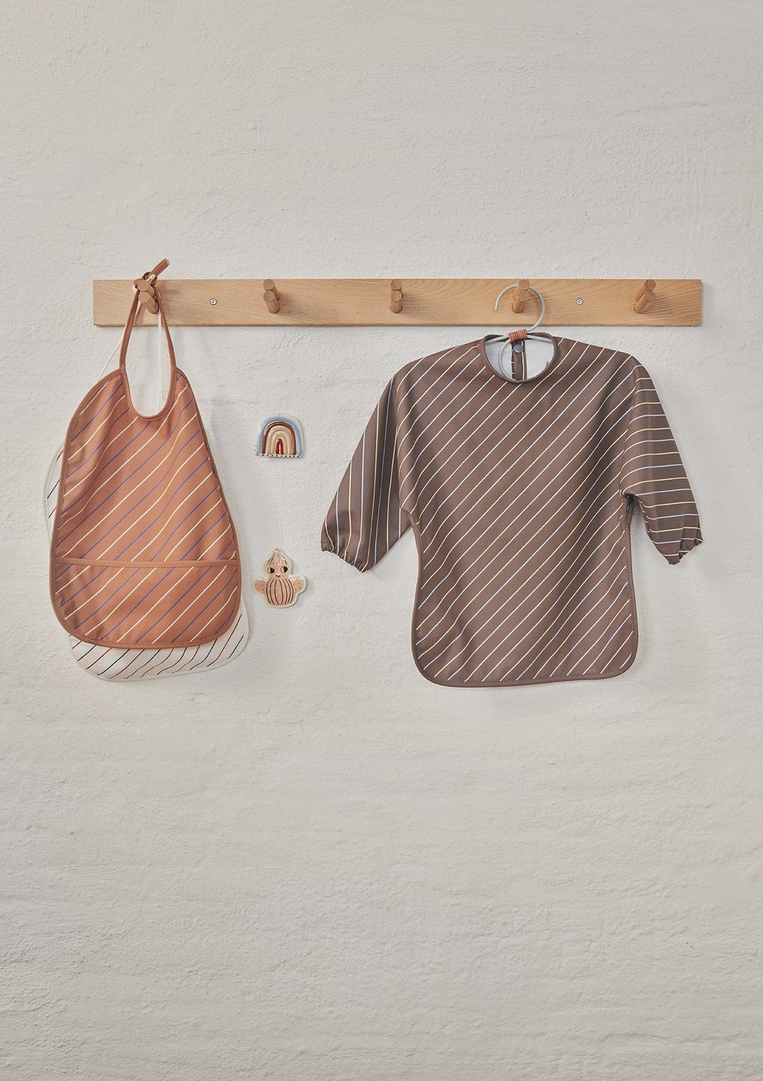 Babete com mangas choko stripped Muslin OYOY 