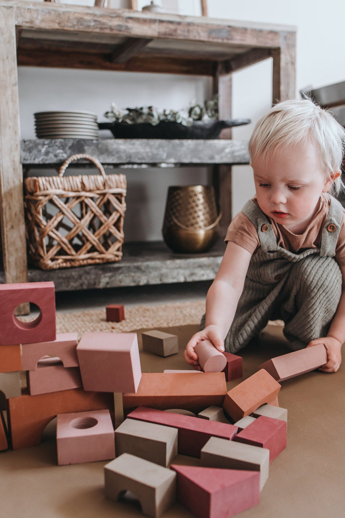 Building blocks foam XL pack pink Lille Vilde Toys LIlle Vilde 