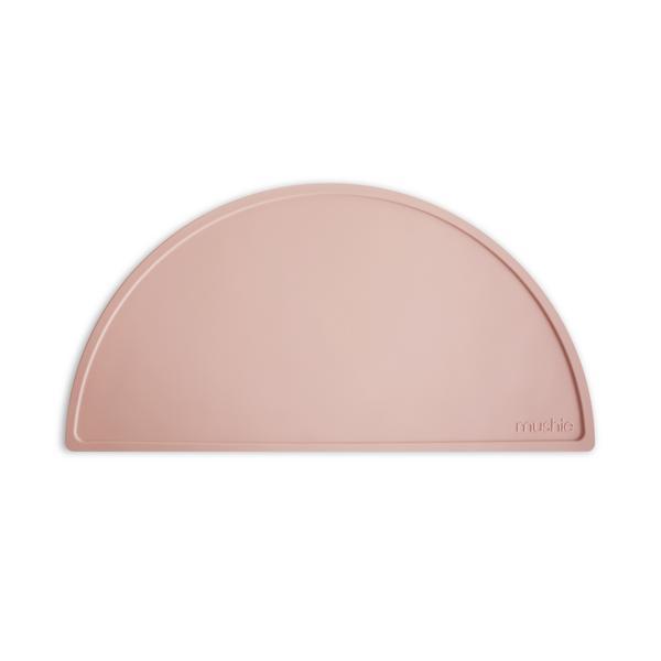 Silicone place mat blush meal mushie 