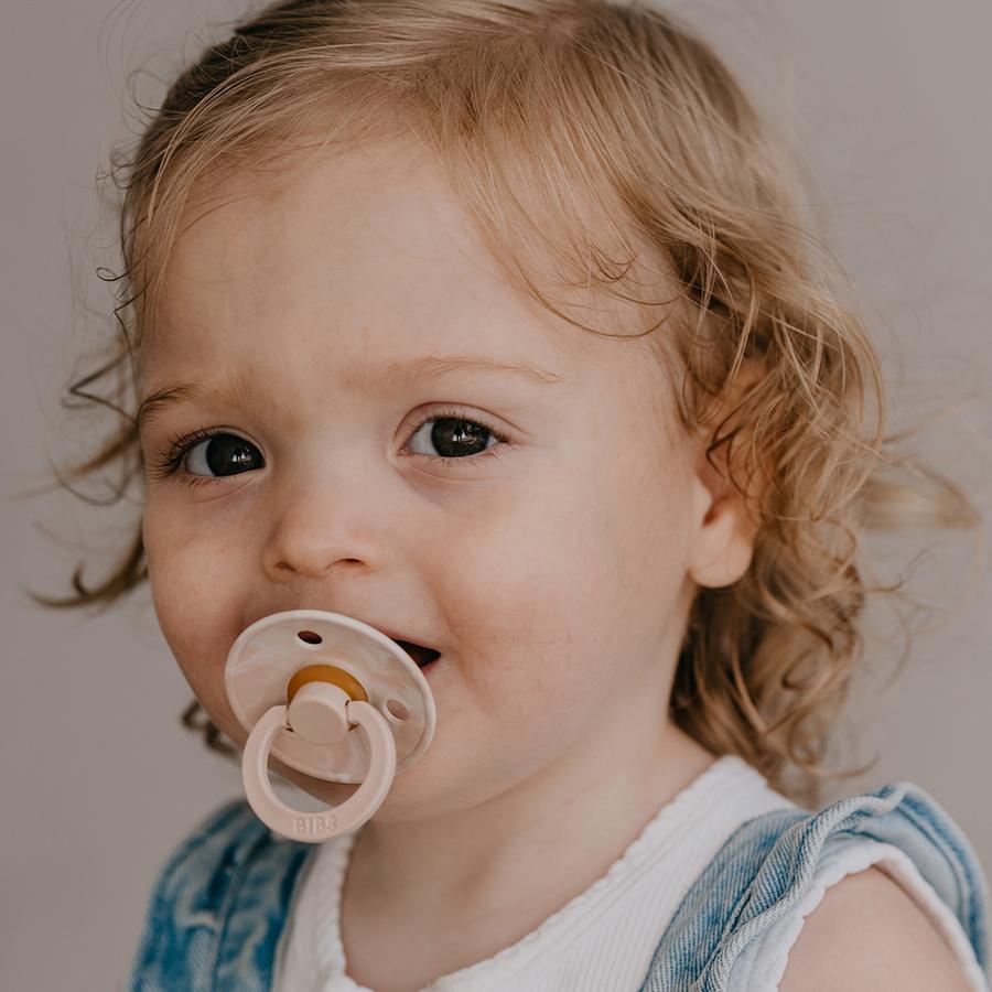BIBS colour tie dye 2-pack pacifier blush Pacifier Bibs
