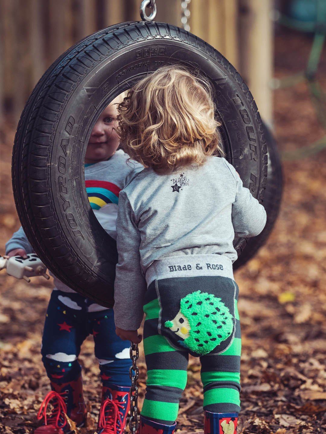 Bold hedgehog leggings Bottoms Blade &amp; Rose 