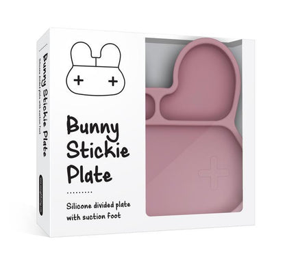 Bunny stickie plate - dusty rose dinnerware we might be tiny 