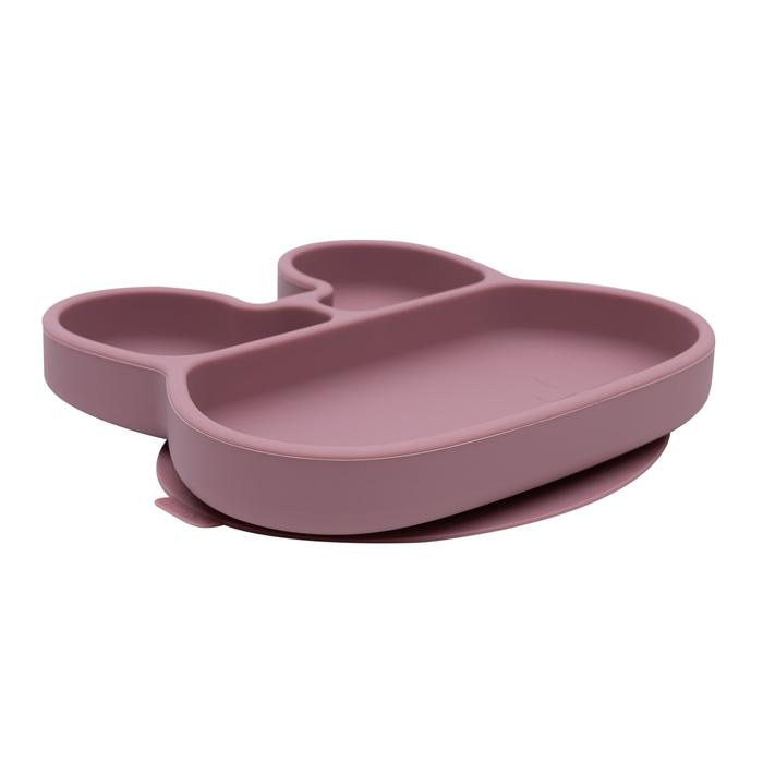 Bunny stickie plate - dusty rose dinnerware we might be tiny 