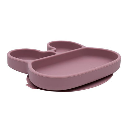 Bunny stickie plate - dusty rose dinnerware we might be tiny 