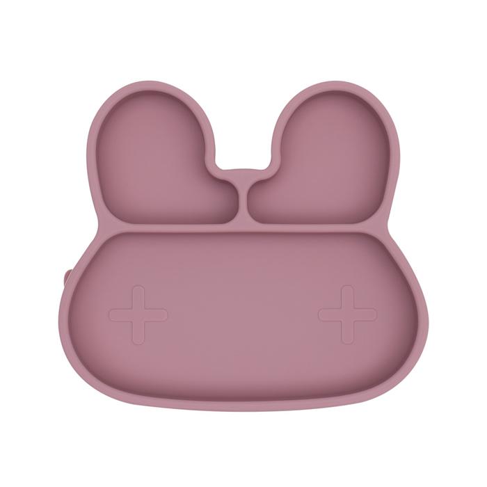 Bunny stickie plate - dusty rose dinnerware we might be tiny 