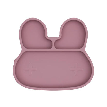 Bunny stickie plate - dusty rose dinnerware we might be tiny 