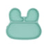 Bunny stickie plate - mint dinnerware we might be tiny 