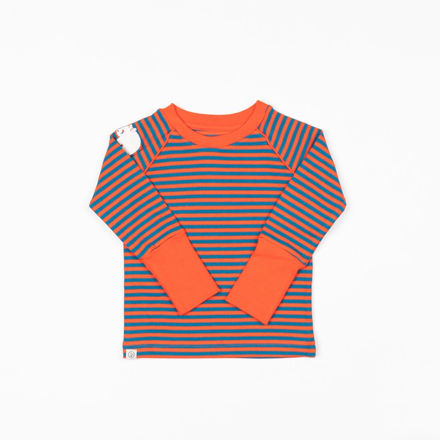 Henrik blouse spicy orange magic stripes AlbaBaby Tops Alba of Denmark 