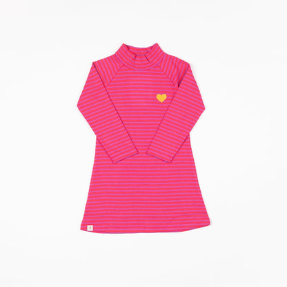 Cosy school dress dahlia magic stripes AlbaBaby Dress Alba of Denmark 