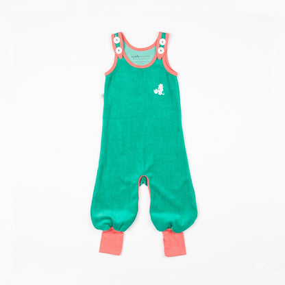 Happy crawlers pepper green AlbaBaby Dungarees Alba of Denmark 