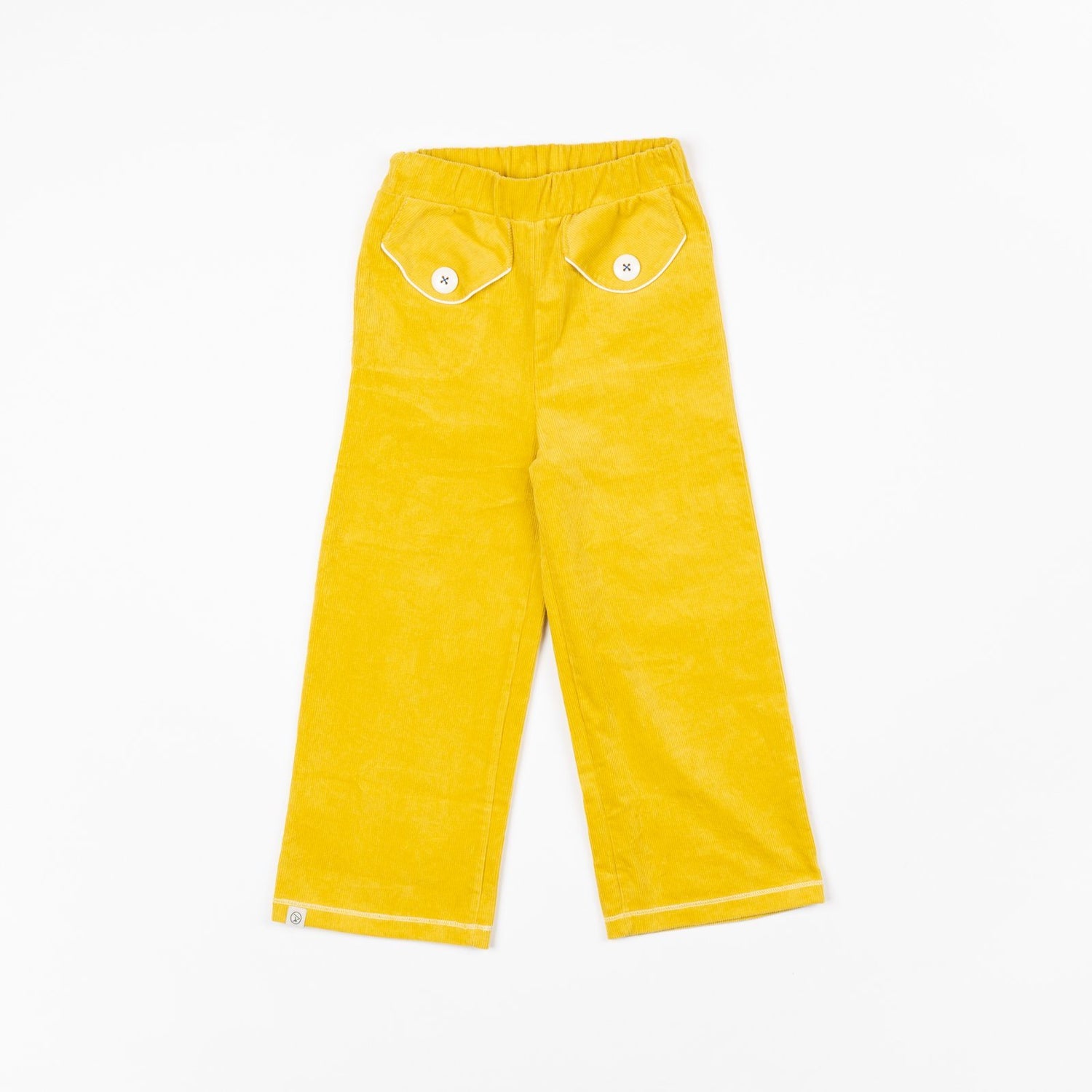 Flower power pants bright gold AlbaBaby Pants Alba of Denmark 