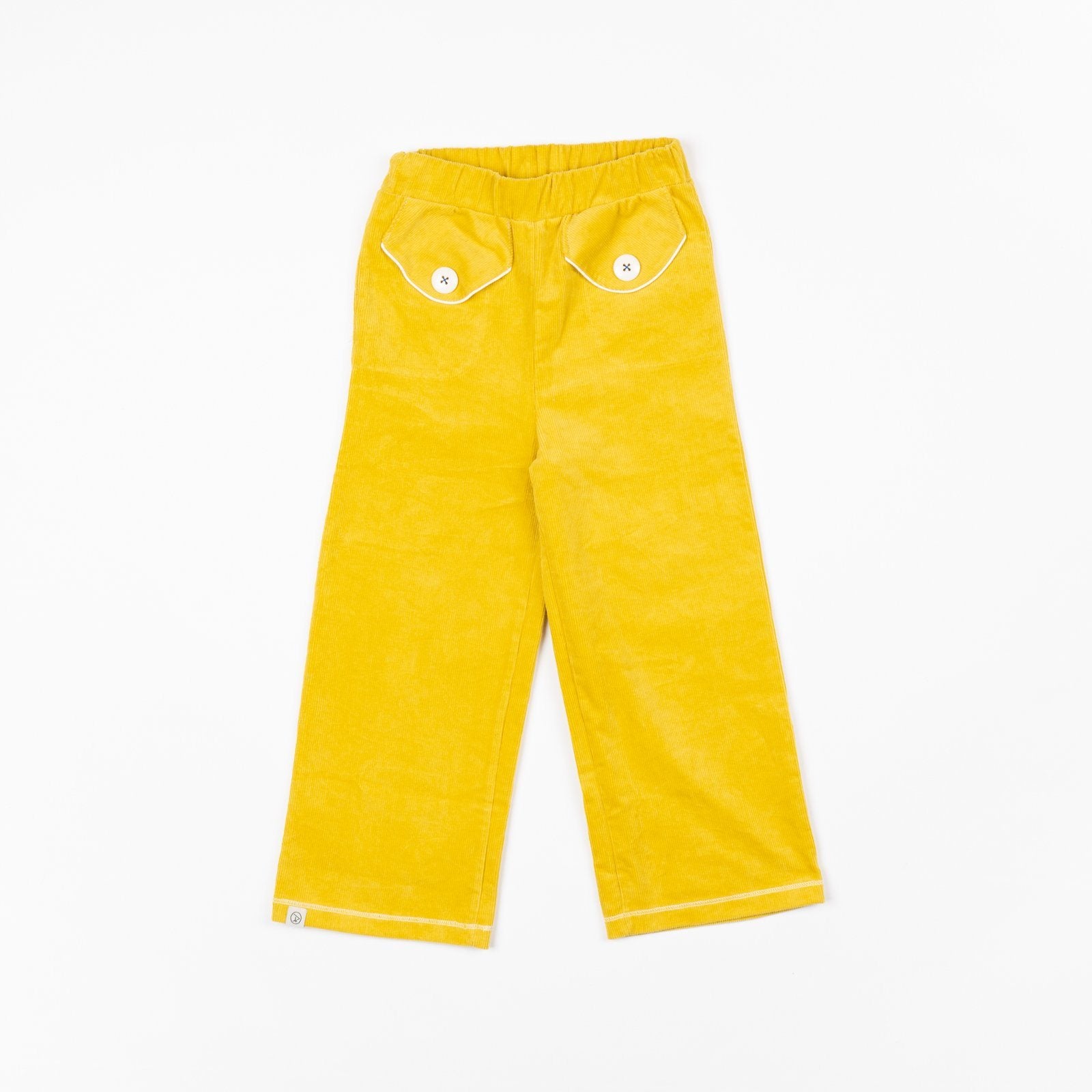 Flower power pants bright gold AlbaBaby Pants Alba of Denmark 