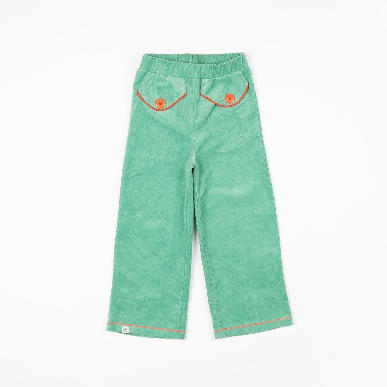 Flower power pants creme de menthe AlbaBaby Pants Alba of Denmark 