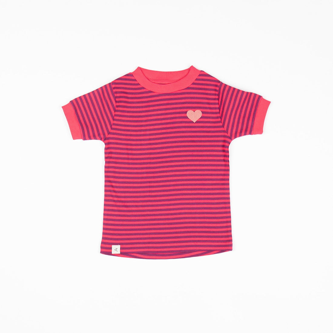 Bella t-shirt raspberry magic stripes AlbaBaby Tops Alba of Denmark 