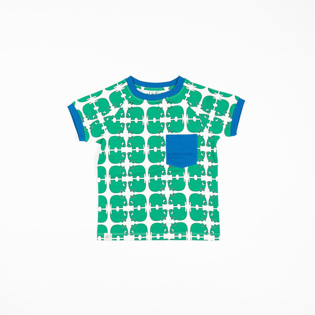 Simon t-shirt pepper green wanna be an animal AlbaBaby Tops Alba of Denmark 