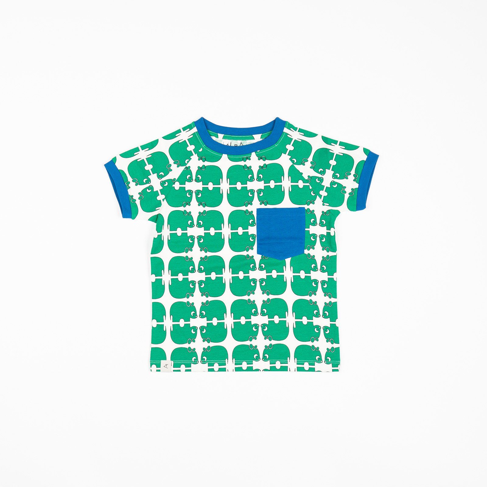 Simon t-shirt pepper green wanna be an animal AlbaBaby Tops Alba of Denmark 