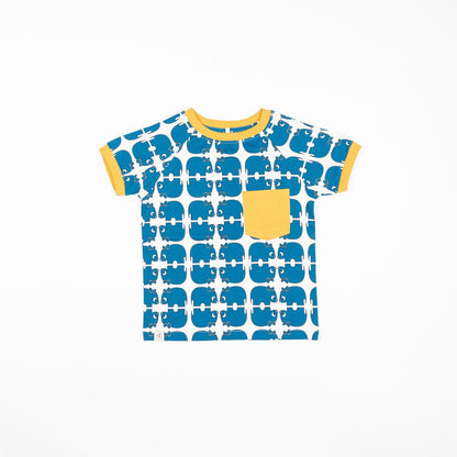 Simon t-shirt snorkel blue wanna be an animal AlbaBaby Tops Alba of Denmark 