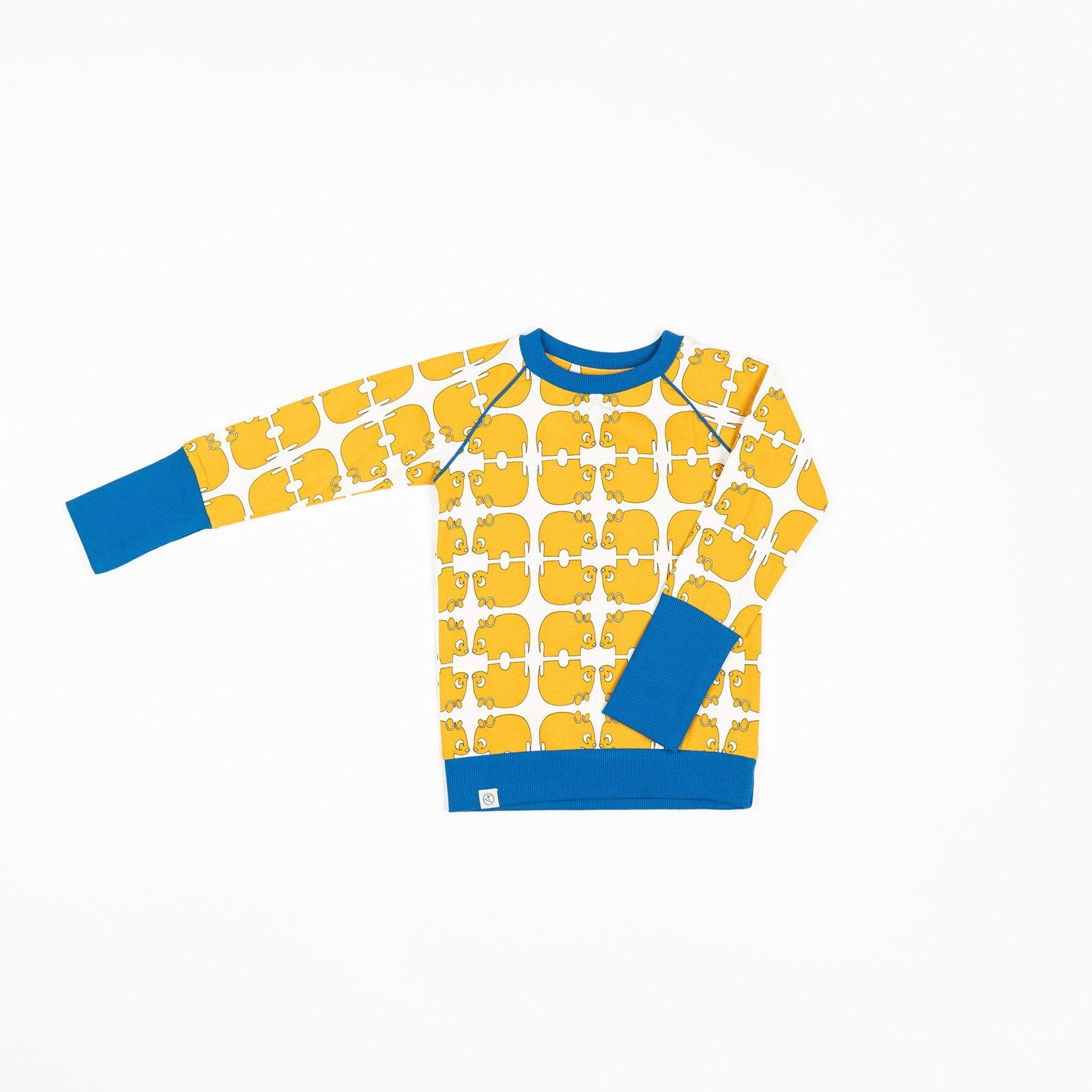 Villum blouse bright gold wanna be an animal AlbaBaby Tops Alba of Denmark 