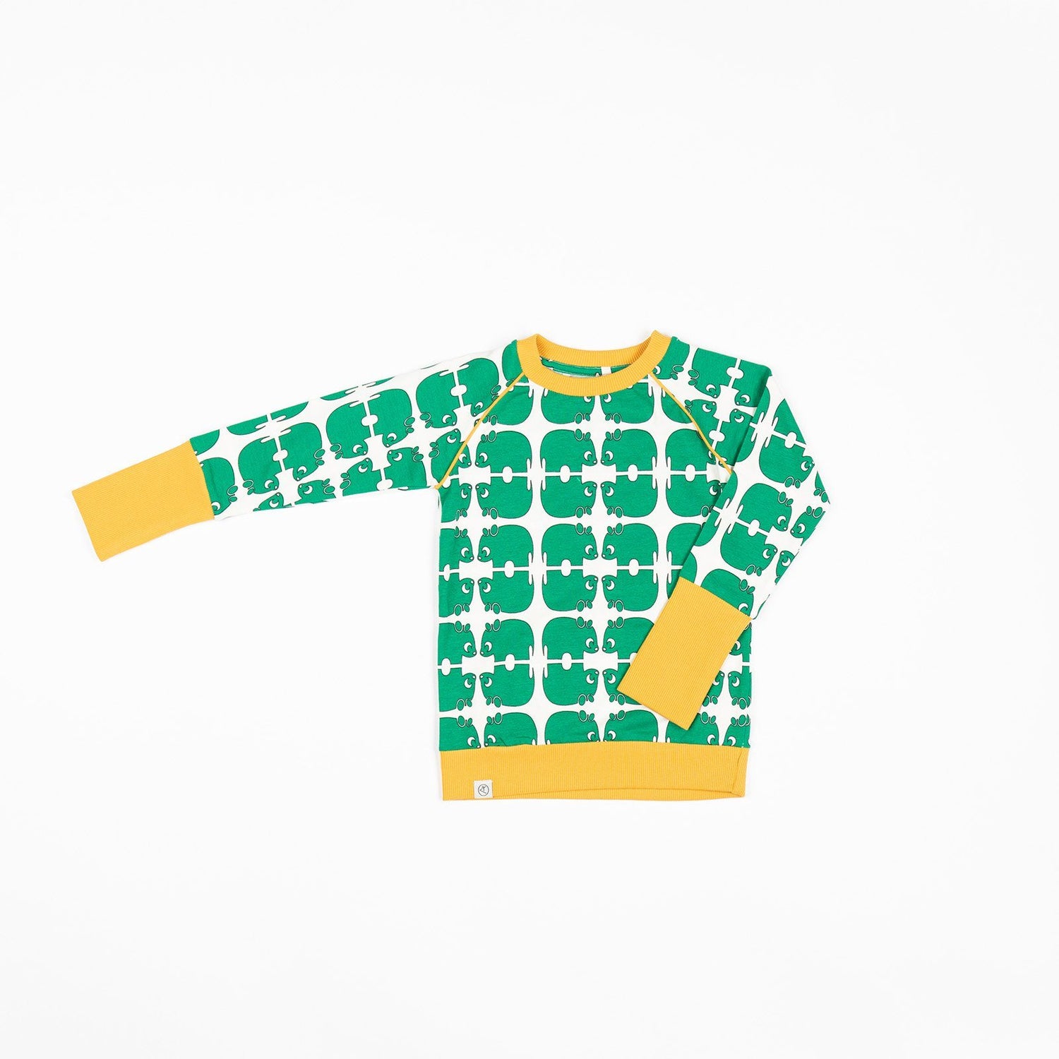 Villum blouse pepper green wanna be an animal AlbaBaby Tops Alba of Denmark 