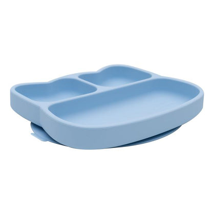 Cat stickie plate - powder blue dinnerware we might be tiny 