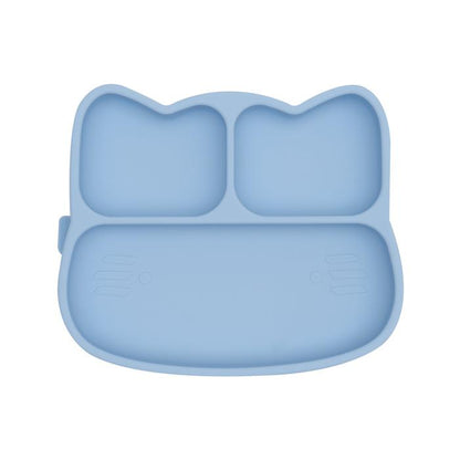 Cat stickie plate - powder blue dinnerware we might be tiny 