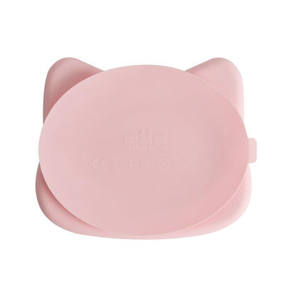 Cat stickie plate - powder pink dinnerware we might be tiny 