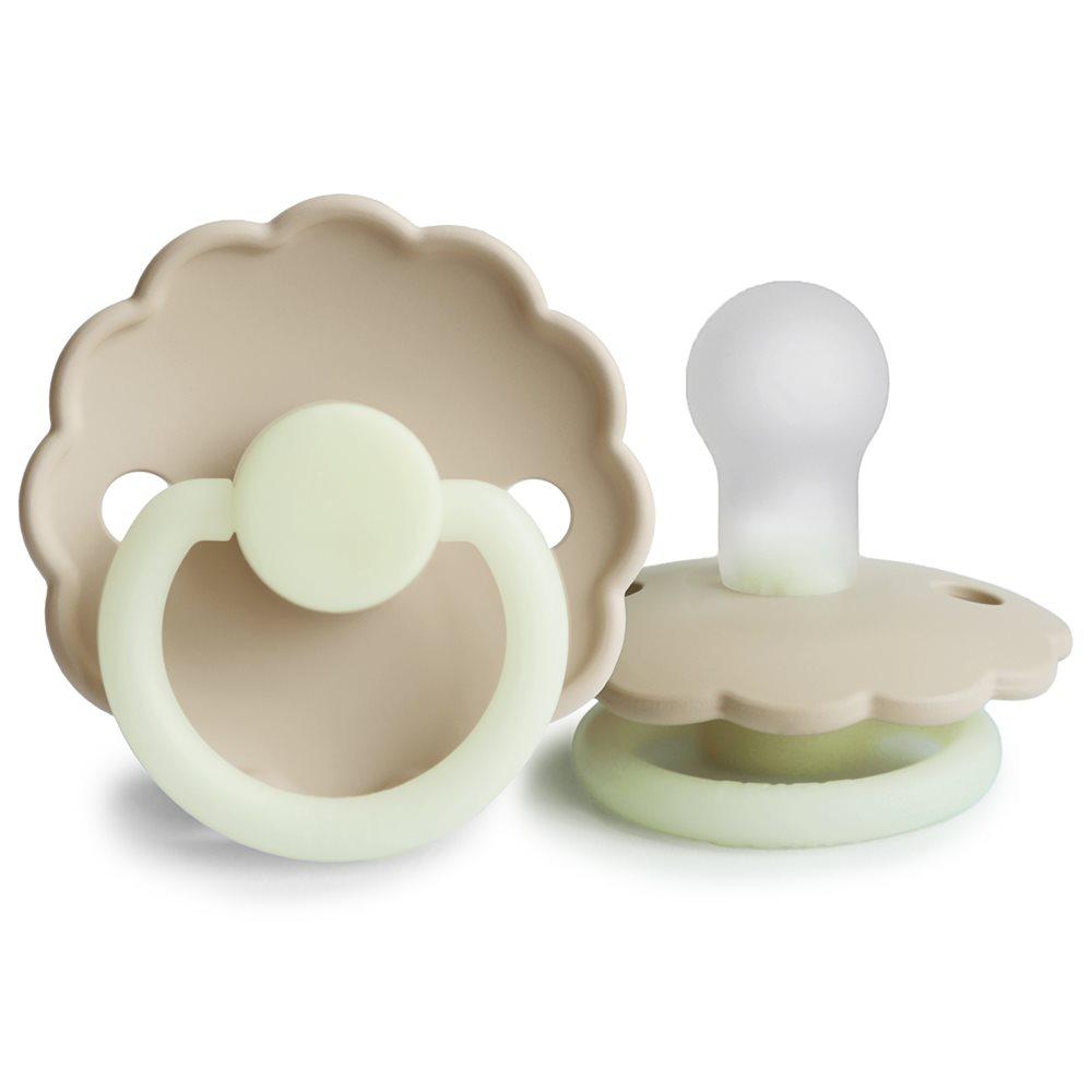 1 pacifier daisy cream night FRIGG Pacifier FRIGG 0-6M