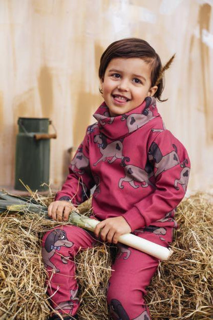 Doggie red leggings Dear Sophie Bottoms Dear Sophie 