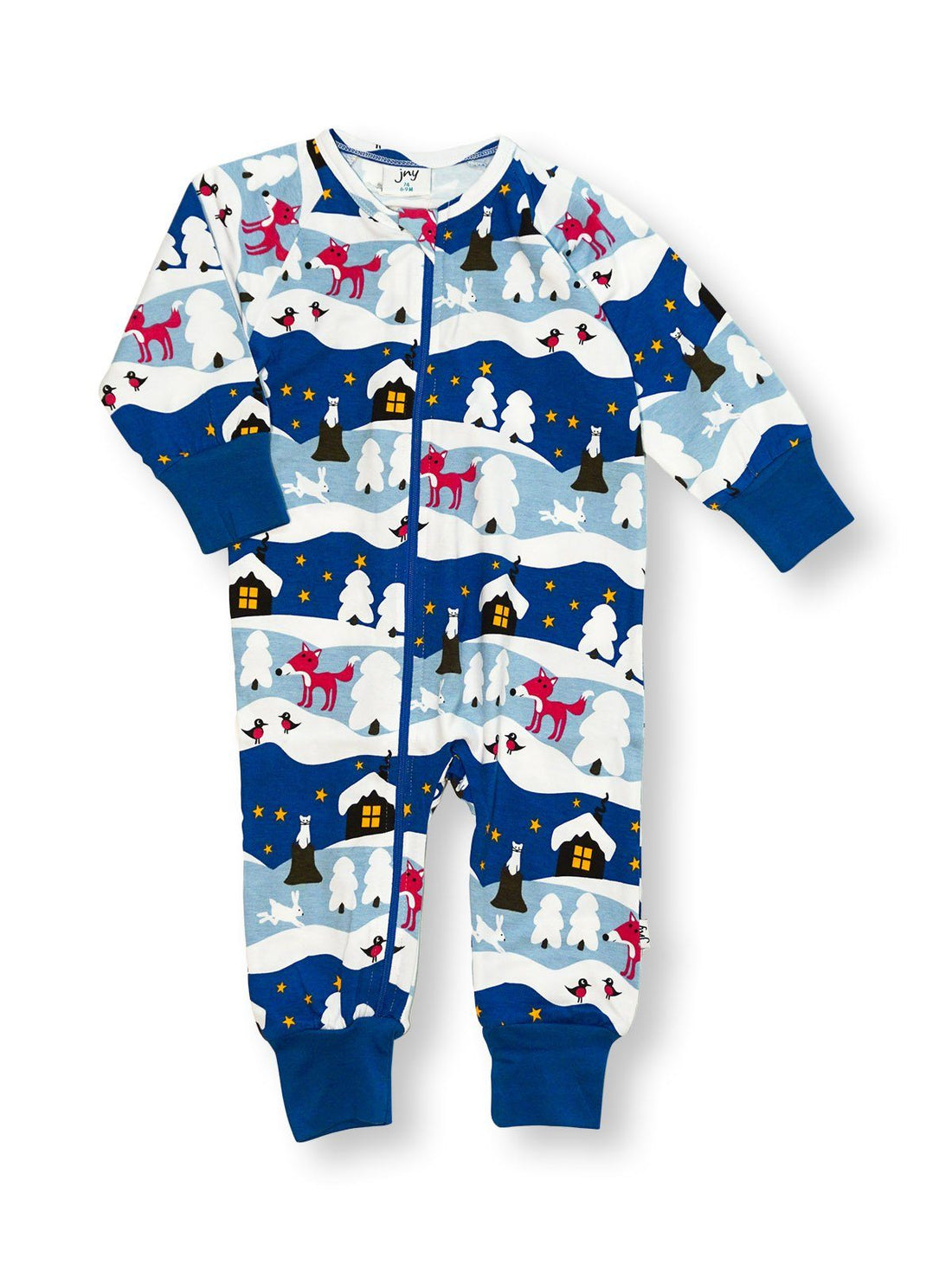 Zipsuit snowy cottage JNY playsuit JNY colourful kids