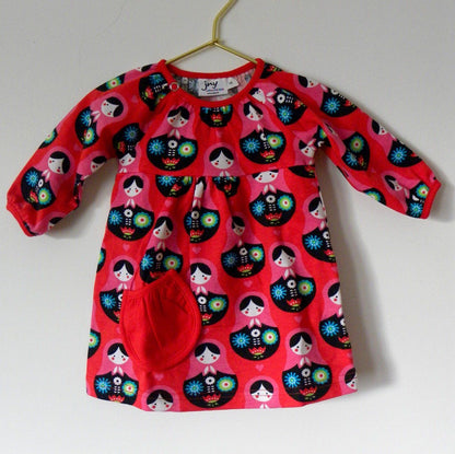 Puffy body dress matryoshka Dress JNY colourful kids 