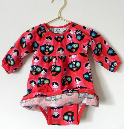 Puffy body dress matryoshka Dress JNY colourful kids 