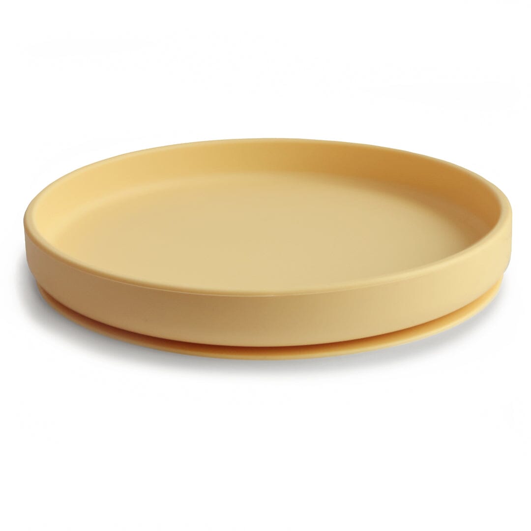 Prato clássico com ventosa daffodil meal mushie 