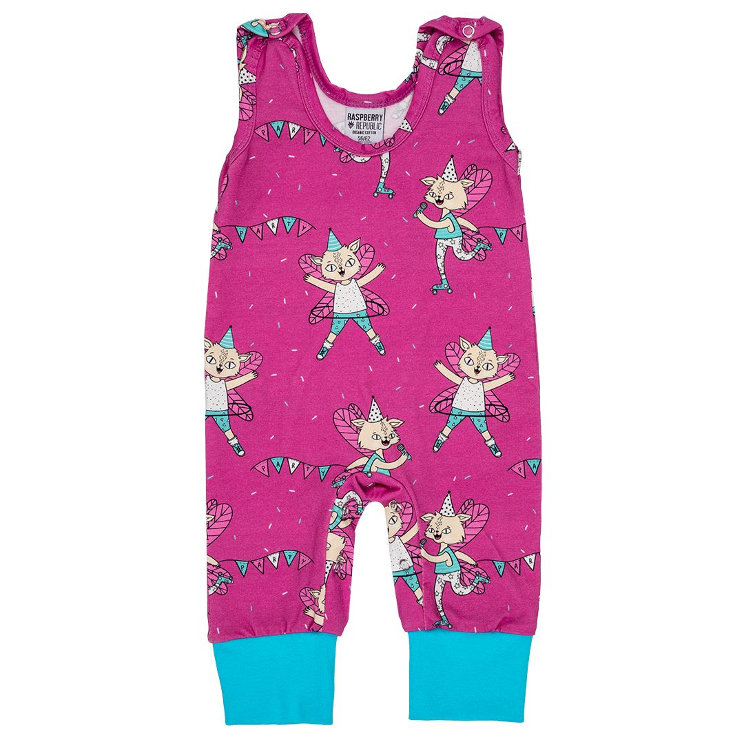 Dungarees flying kitty Raspberry Republic Dungarees Raspberry Republic 