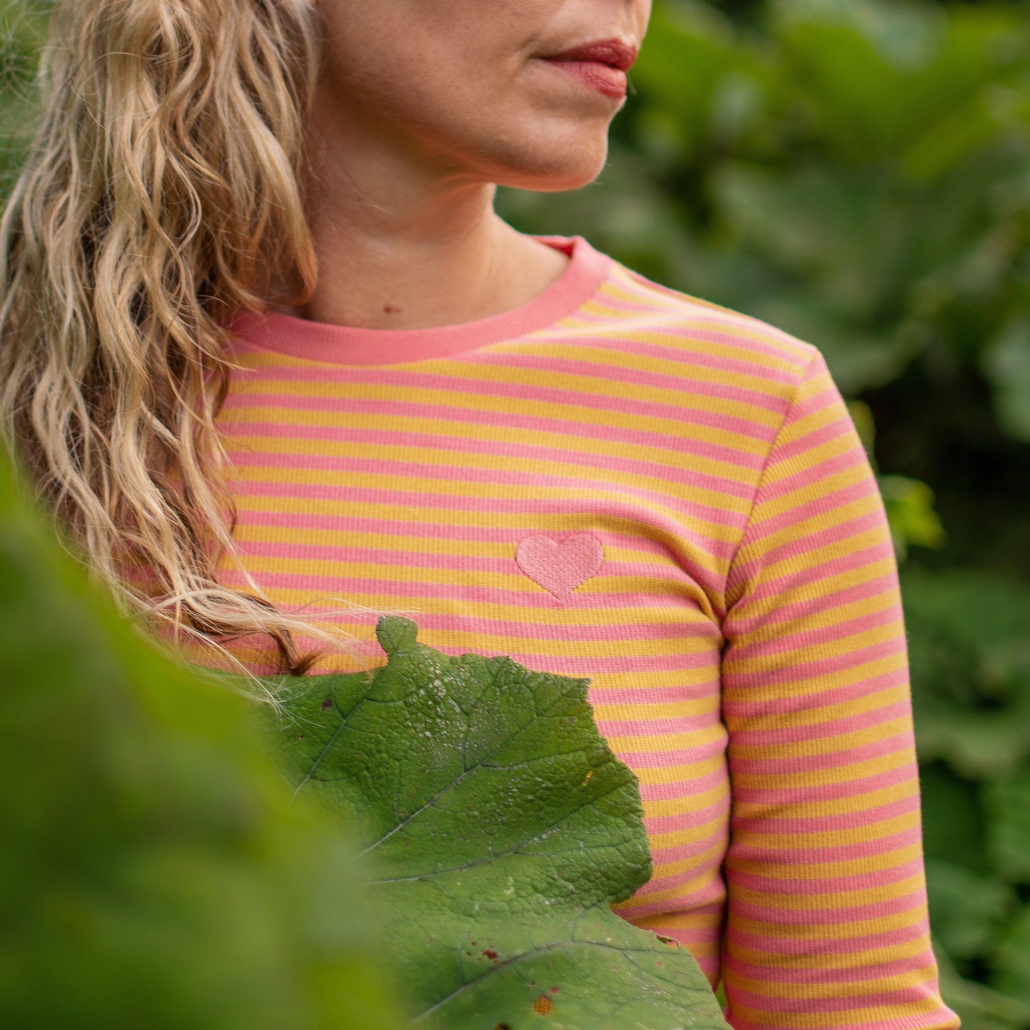 The everyday long sleeve tea rose magic stripes AiA WOMAN AlbaBaby Tops Alba of Denmark 