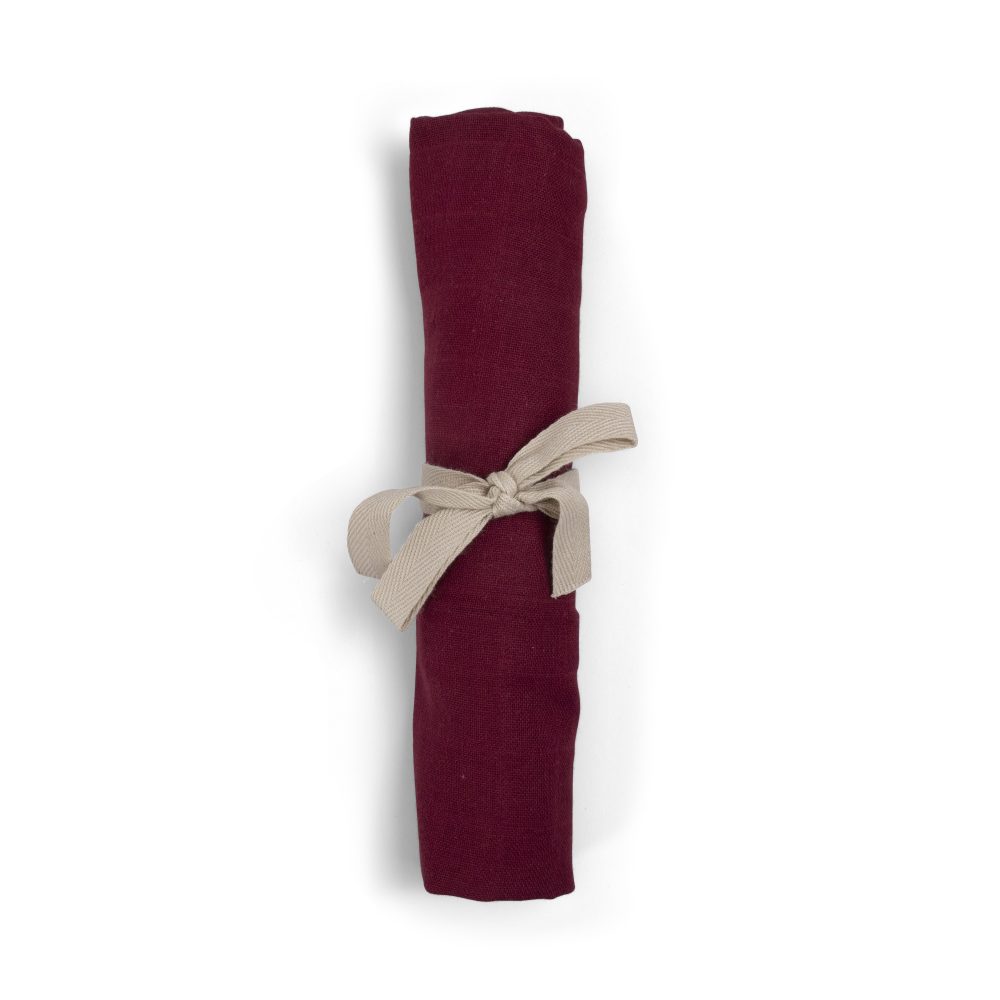 Muslin diaper deeply red Filibabba Muslin Filibabba