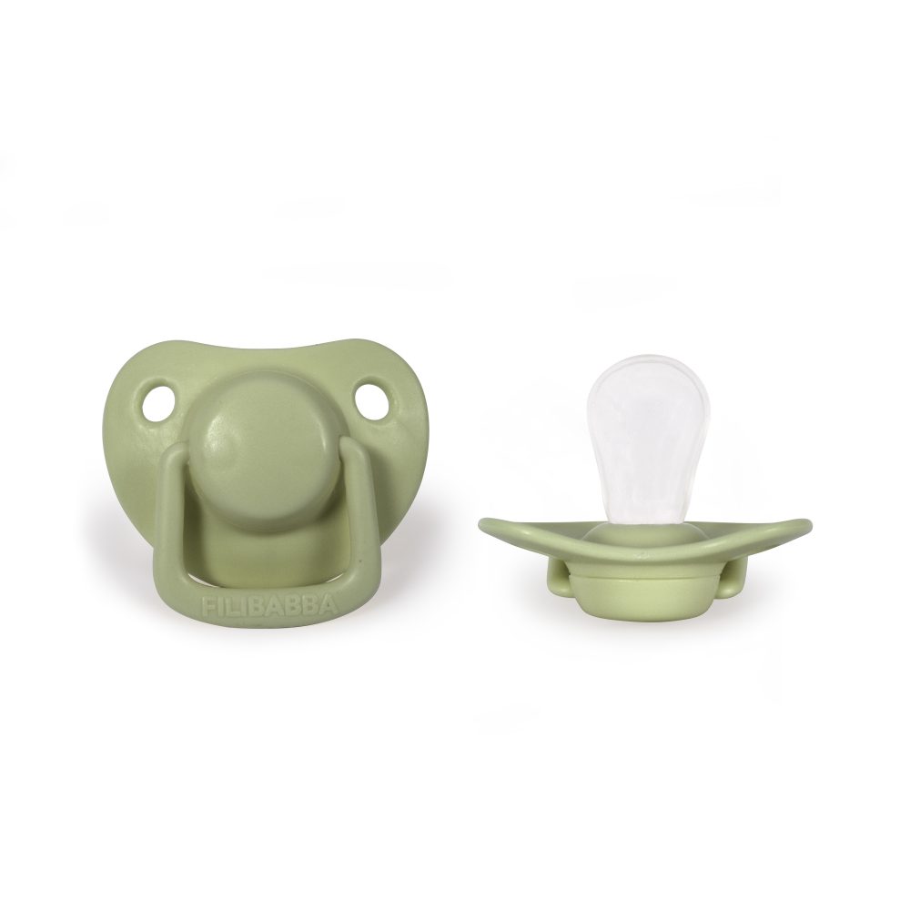 Pacifiers 2-pack pistachio 0-6M Filibabba accessories Filibabba