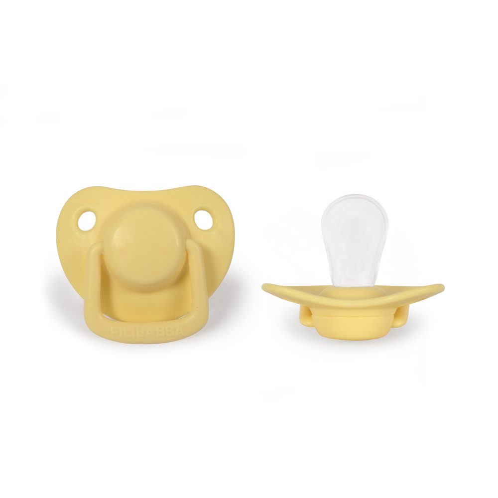 Pacifiers 2-pack pale banana 0-6M Filibabba accessories Filibabba