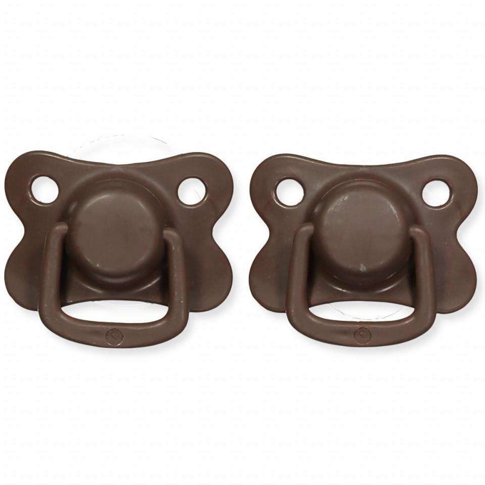Pacifiers 2-pack chocolate +6M Filibabba accessories Filibabba