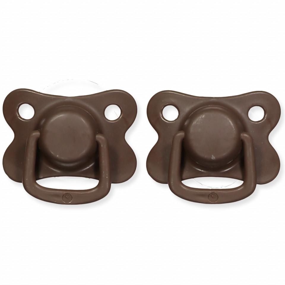 Pacifiers 2-pack chocolate +6M Filibabba accessories Filibabba 