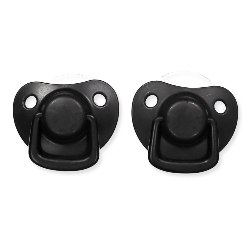 Pacifiers 2-pack black 0-6M Filibabba accessories Filibabba