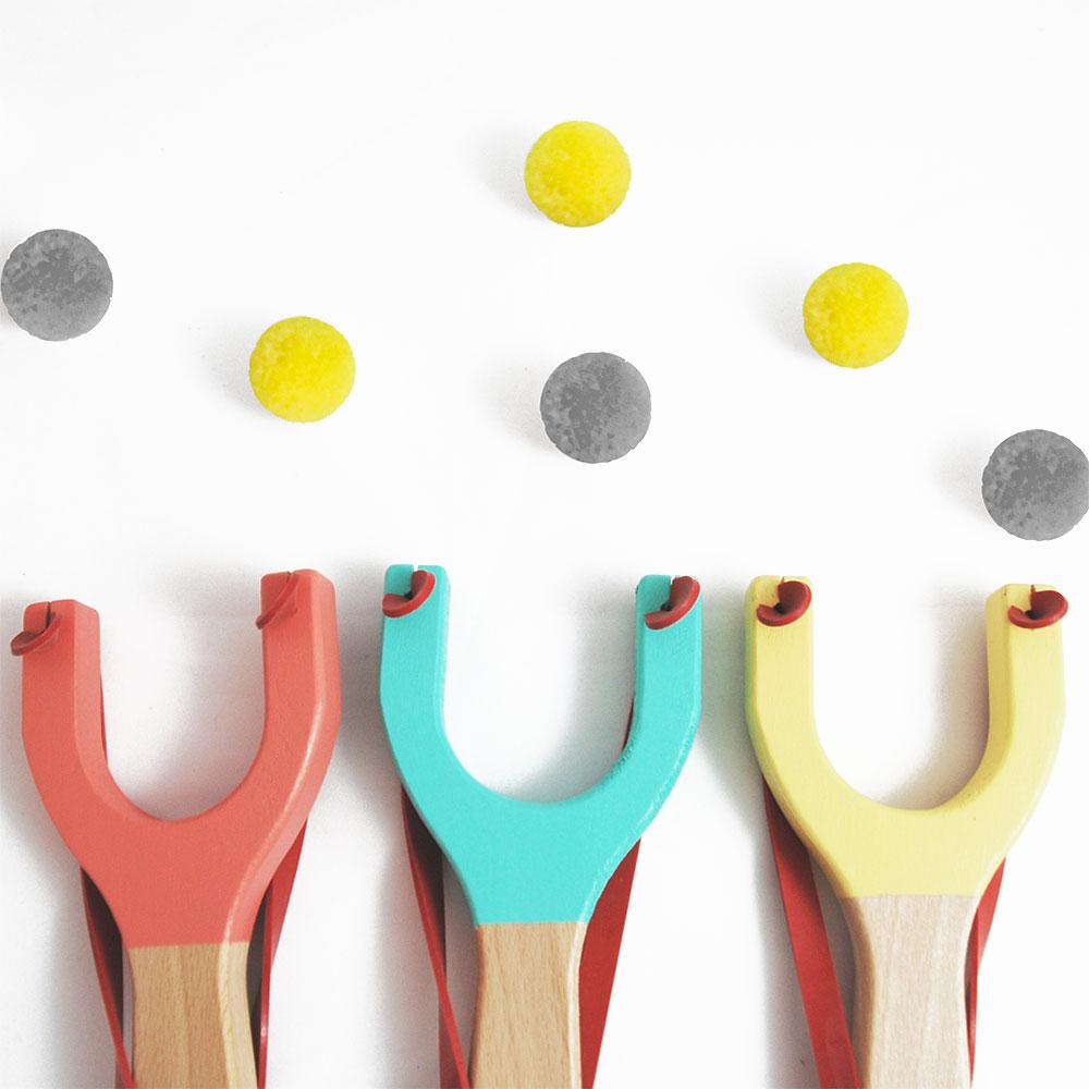 Beech wood catapult coral Me&Mine Toys Me&Mine